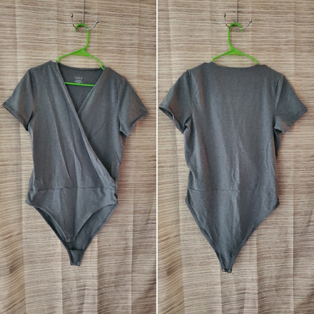 Torrid wrap-front knit bodysuit